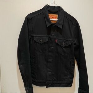 Levi's Black Denim Trucker Jacket for Men